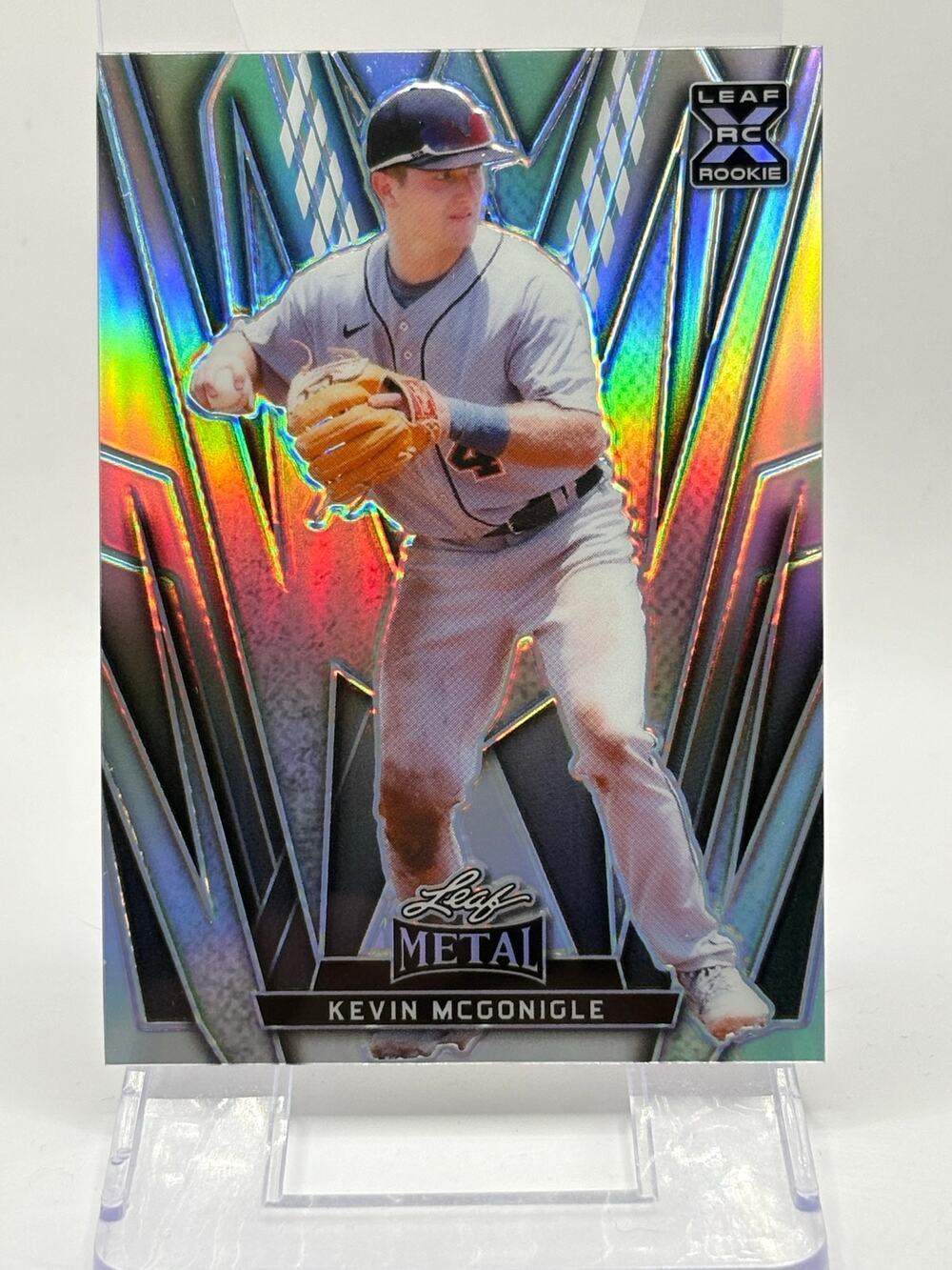 2024 Leaf Metal Kevin Mcgonigle Rookie Silver Prismatic Refractor 140/185 SP RC